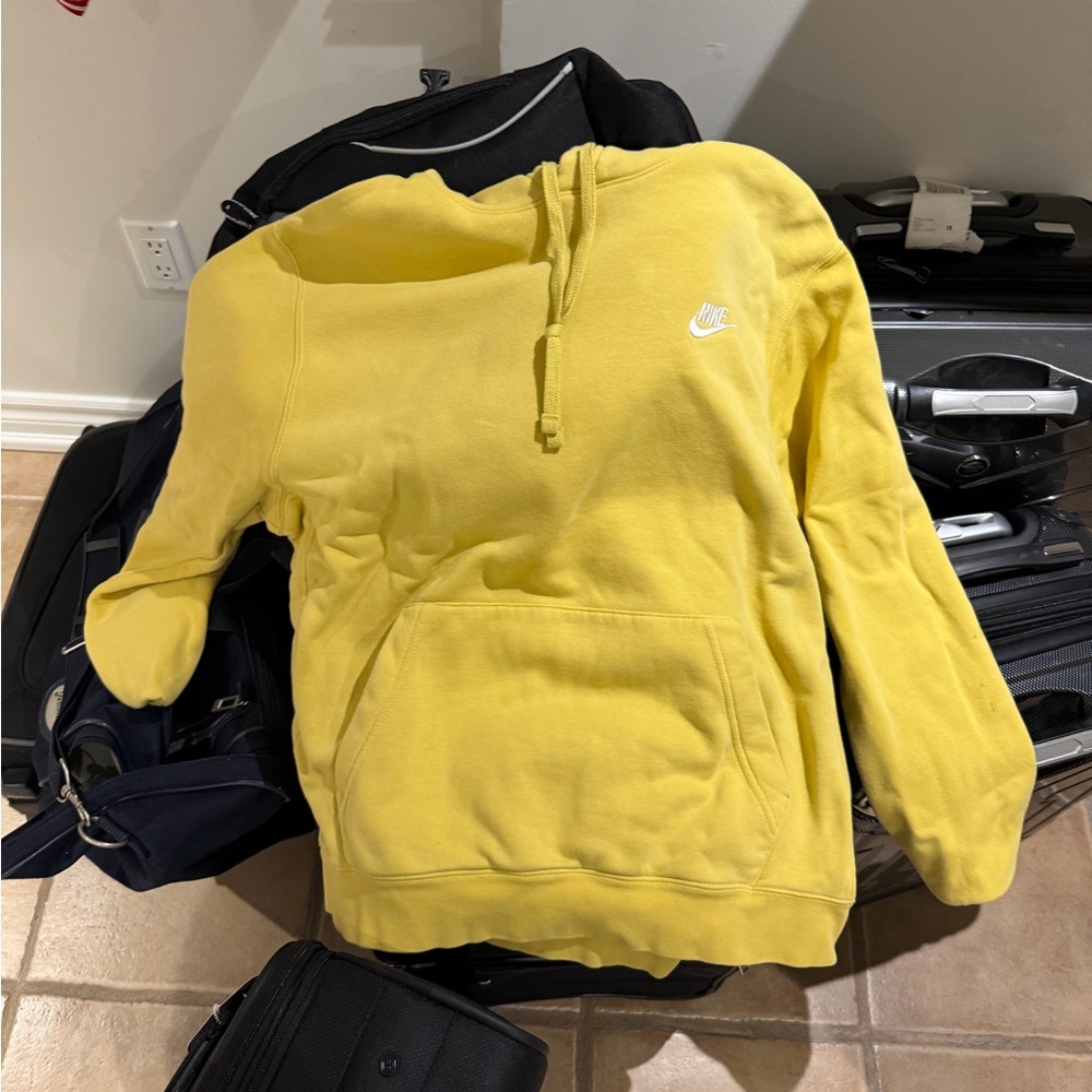 Nike Bright Yellow Pullover Hoodie